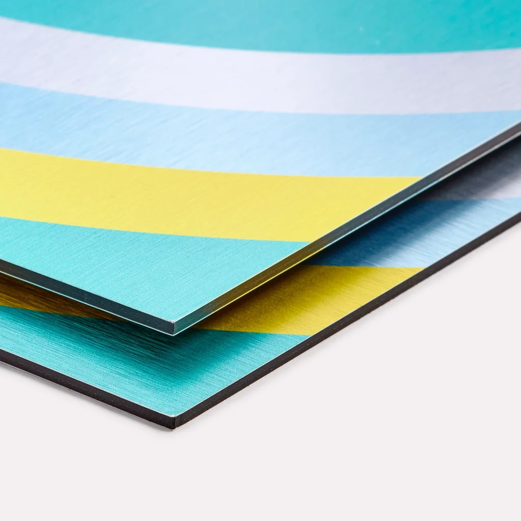 Geborsteld aluminium 3mm